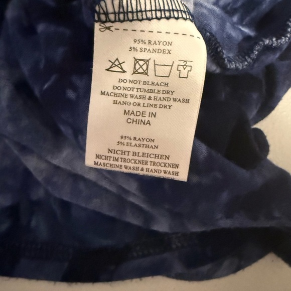 MONNURO Blue Tie-Dye Sleeveless Tunic 2X - Picture 5 of 5